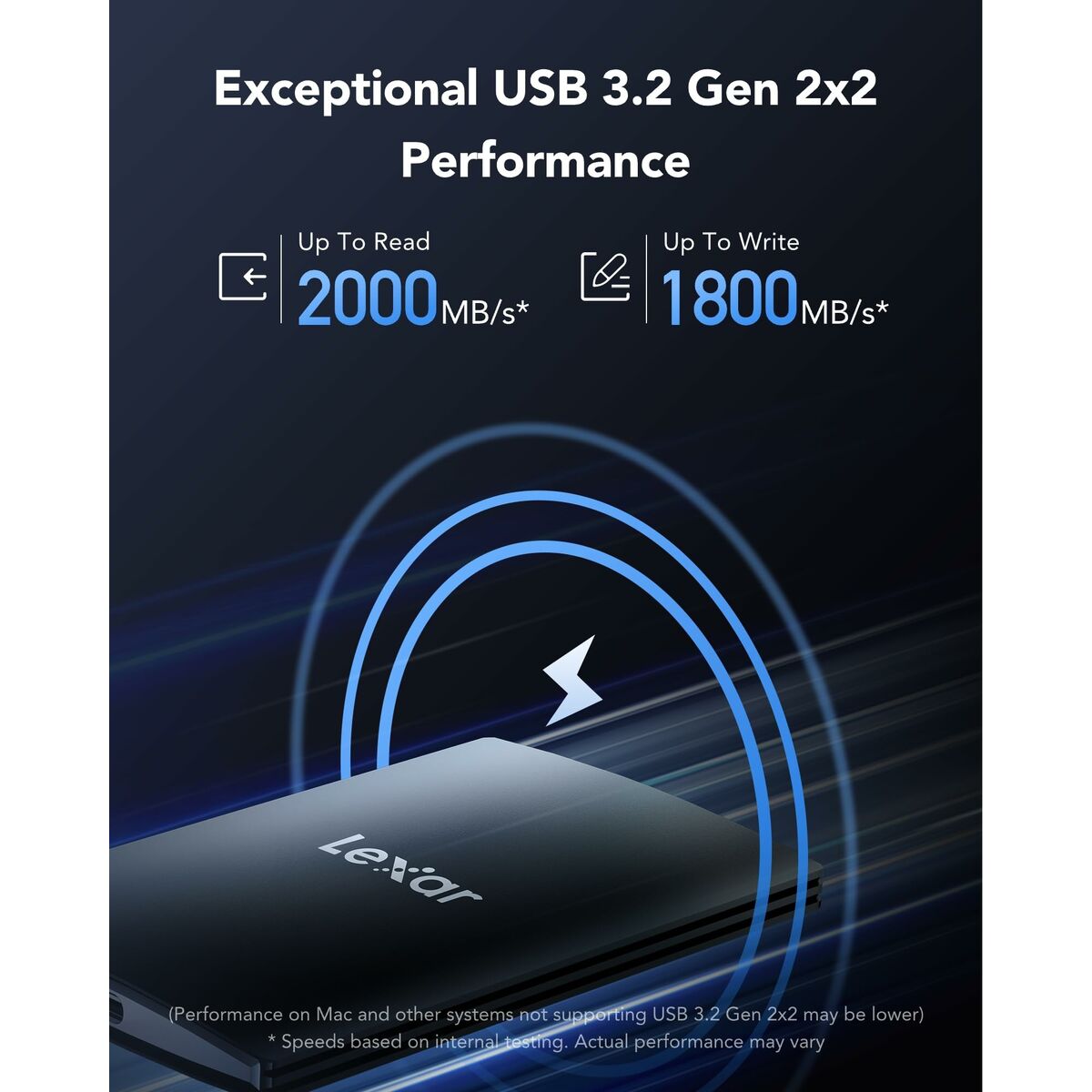 Hard disk Extern Lexar LSL500X001T-RNBNG 1 TB SSD 2,5"